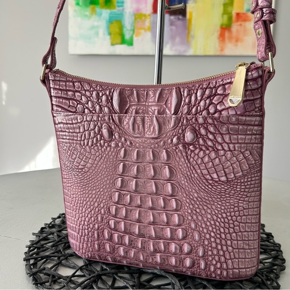 Brahmin Katie Crossbody Mulberry Potion Melbourne Leather Bag New with Tag - Picture 7 of 12